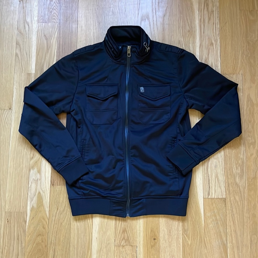 marc ecko black zip up jacket